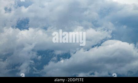 Shot of storm clouds on blue sky Stock Photo