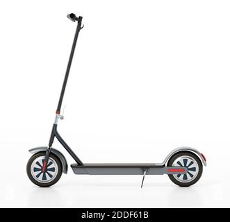 Electric scooter isolated on white background. 3D illustration. Stock Photo