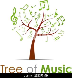 Tree of Music Stock Vector