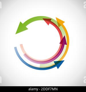 Vector Rainbow Arrows Background Stock Vector