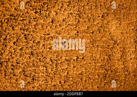 Blue colored house front, structured with spatula techniques. Background design. Stock Photo