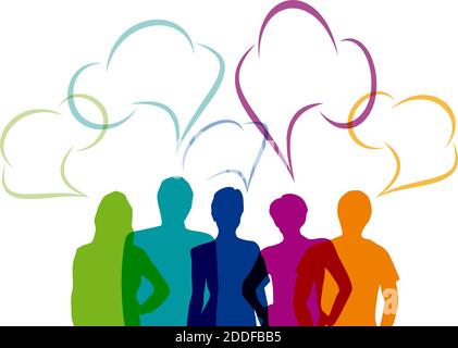 Vector Teamwork speaks Stock Vector