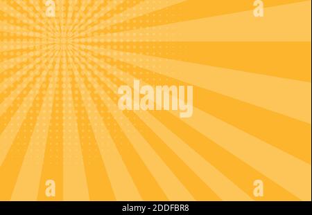 Pop art comic zoom background with lines and glow. Vector Illustration EPS10 Stock Vector