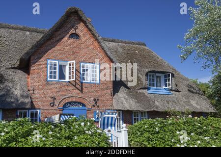 geography / travel, Germany, Schleswig-Holstein, isle Sylt, Friesenhaus in Kampen, Sylt, Additional-Rights-Clearance-Info-Not-Available Stock Photo