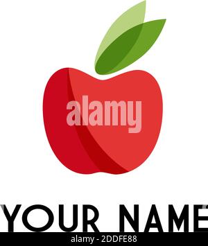 Vector apple. concept of opportunities for success Stock Vector