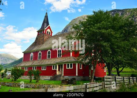 Olden New Church was built in 1934 to replace the old church, which by then was too small for the town's congregation. Stock Photo