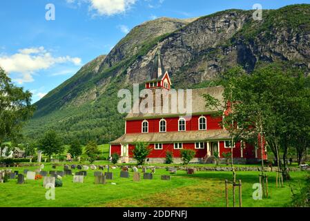 Olden New Church was built in 1934 to replace the old church, which by then was too small for the town's congregation. Stock Photo