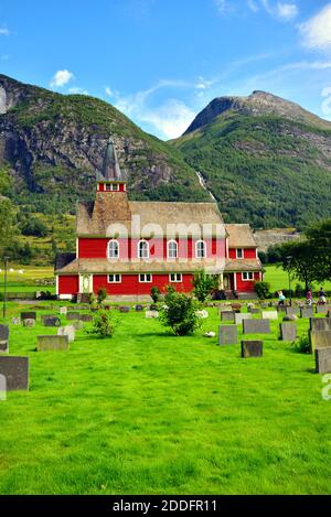 Olden New Church was built in 1934 to replace the old church, which by then was too small for the town's congregation. Stock Photo