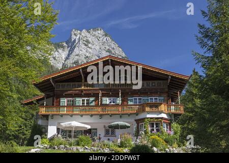 geography / travel, Germany, Bavaria, Ramsau, house in Ramsau near Berchtesgaden, Upper Bavaria, Additional-Rights-Clearance-Info-Not-Available Stock Photo