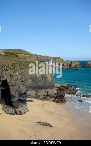 Lifeboat Station at Polventon or Mother Ivey's Bay, Trevose Head, North Cornwall, England, UK in September Stock Photo