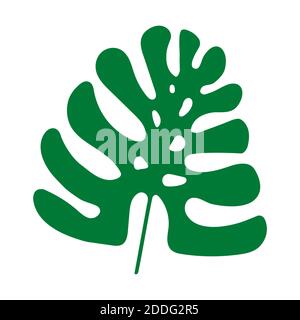 Monstera tort leaves logo vector template isolated on white background. Can be used for greeting cards, flyers, invitations, web design, everything. T Stock Vector
