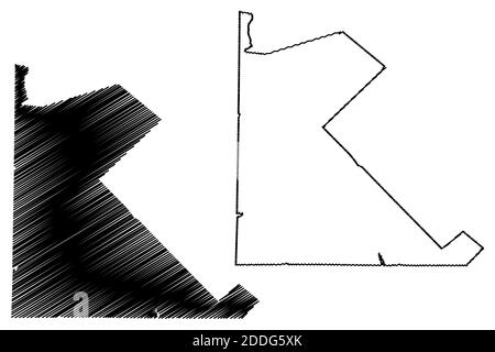 St. Francois County, Missouri (U.S. county, United States of America, USA, U.S., US) map vector illustration, scribble sketch Saint Francois map Stock Vector