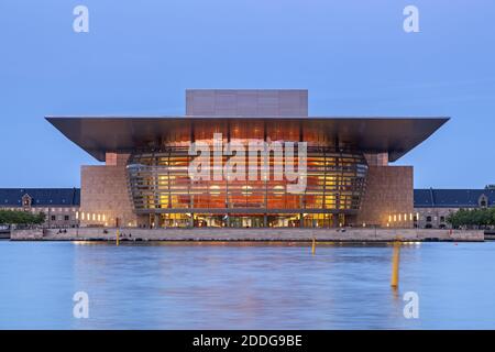 geography / travel, Denmark, Copenhagen, national opera Denmark's on the isle Holmen, Royal opera, Cop, Additional-Rights-Clearance-Info-Not-Available Stock Photo