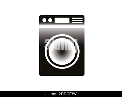 Washing machine vector isolated on white background Stock Photo