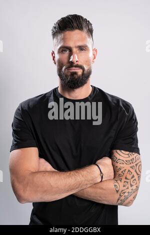 Olivier Giroud Chelsea and French national football player. studio ...
