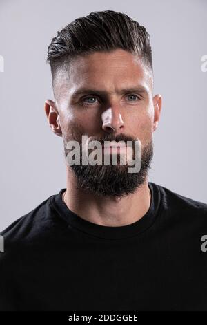 Olivier Giroud Chelsea and French national football player. studio ...