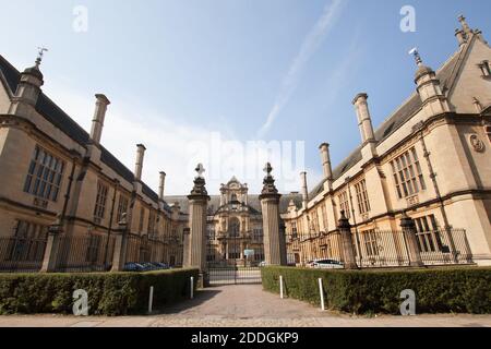 Merton College in Oxford, part of Oxford University in the UK, taken on the 15th of September 2020 Stock Photo