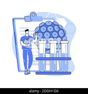 HPV test abstract concept vector illustration. Stock Vector