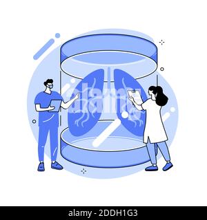 Lab-grown organs abstract concept vector illustration. Stock Vector