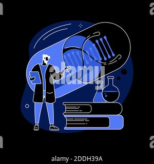 Gene therapy abstract concept vector illustration. Stock Vector