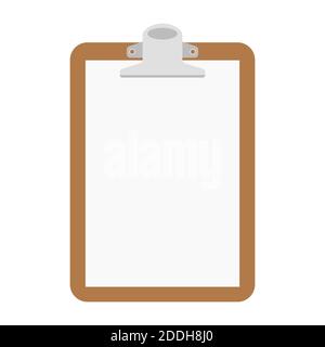 Paper Folder Clip , vector illustration, flat style,front view Stock Photo