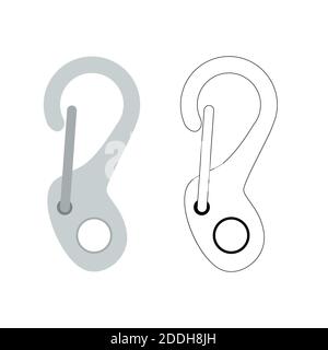 safety hook  vector illustration flat style front side Stock Photo