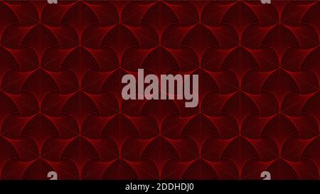 Red seamless geometric pattern. Abstract zentangle background for wallpaper, texture, fabric and other designs. 8K Resolution. Zentangle. Vector. Stock Vector