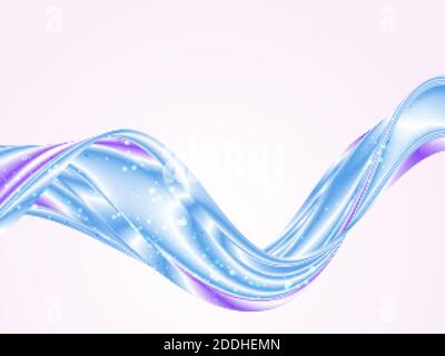 Abstract blue wave Vector wave flow blue Stock Vector