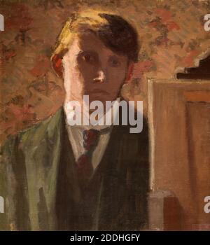 Portrait of the Artist, 1906 By Spencer Frederick Gore (d. 1914), Self-Portrait, Art Movement, Post-Impressionism Stock Photo