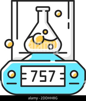 Lab balance RGB color icon Stock Vector