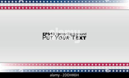 EPS10 vector background based on the american flag. Put your text. Perfect for any use. Stock Vector