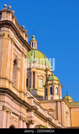 Basilica Shrine of the Blessed Virgin of the Holy Rosary of Pompeii Italy Stock Photo