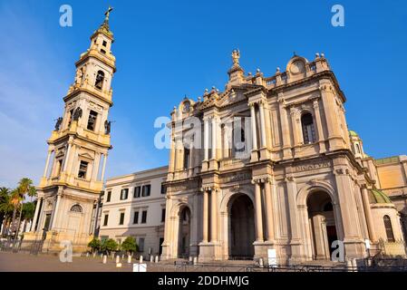 Basilica Shrine of the Blessed Virgin of the Holy Rosary of Pompeii Italy Stock Photo
