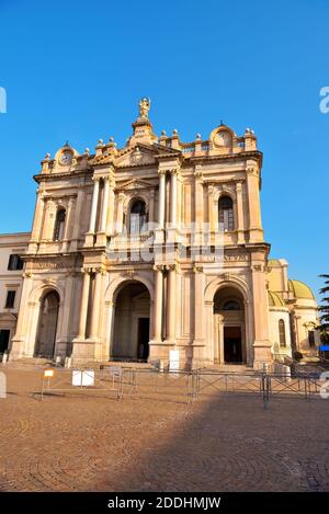 Basilica Shrine of the Blessed Virgin of the Holy Rosary of Pompeii Italy Stock Photo