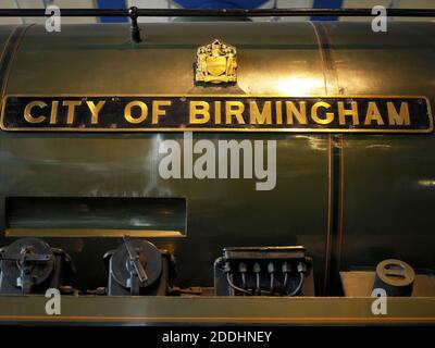 The steam locomotive named 'City of Birmingham Stock Photo