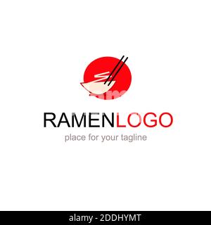 Logo for ramen food restaurant vector icon design Stock Photo