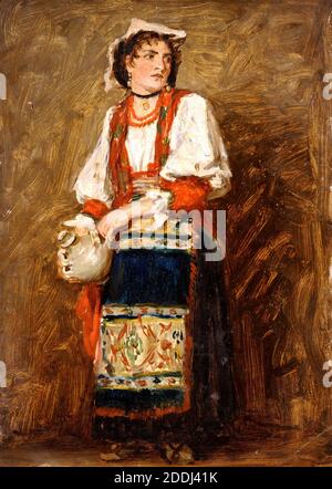 Study of an Italian peasant girl in ciociaro costume between 1874 and ...
