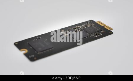 SSD Hard Drive for Apple Mac computer Stock Photo