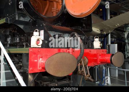 The steam locomotive named 'City of Birmingham' on exhibition at Thinktank (Birmingham Museum of Science & Industry) Images from 2005, Train, Transport, Engine Stock Photo