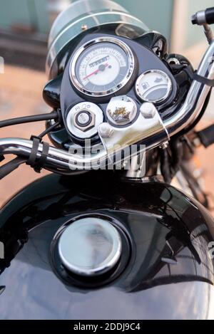 bike panel control Stock Photo