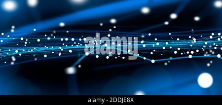 Abstract technology background. Abstract structure circuit and digital technology concept Stock Photo