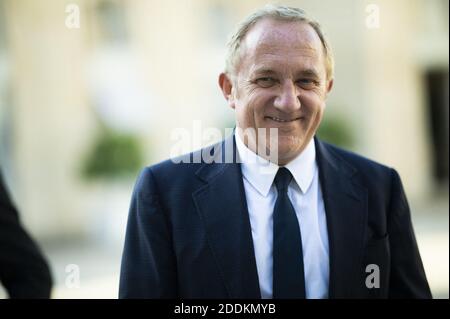 French luxury group Kering CEO Francois-Henri Pinault at the Elysee Palace in Paris on August 23, 2019. Photo by Eliot Blondet/ABACAPRESS.COM Stock Photo