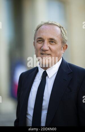 French luxury group Kering CEO Francois-Henri Pinault at the Elysee Palace in Paris on August 23, 2019. Photo by Eliot Blondet/ABACAPRESS.COM Stock Photo