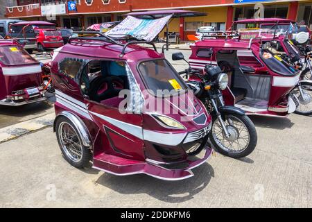 Local tricycle in Ilocos Sur, Philippines Stock Photo