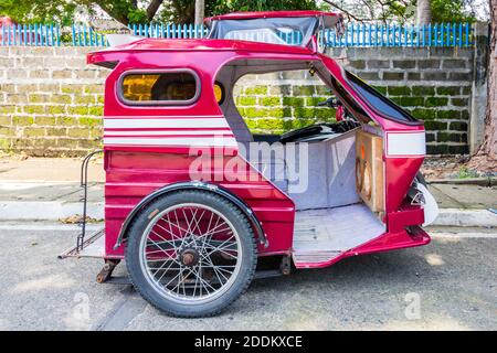 Local tricycle in Ilocos Sur, Philippines Stock Photo