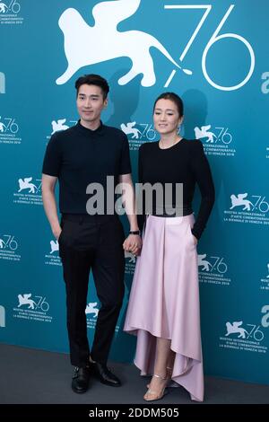 Mark Chao and Gong Li attending the Saturday Fiction Photocall as part of the 76th Venice Internatinal Film Festival (Mostra) on September 04, 2019. Photo by Aurore Marechal/ABACAPRESS.COM