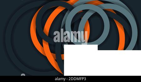 vector background with stacked circle lines. design illustration Stock Vector