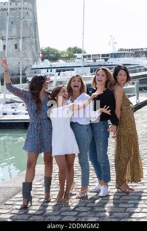 Naima Rodric, Marthe Fieschi, Jennifer Dubourg-Bracconi, Melanie Maudran and Maelle Mietton attending a Photocall as part of the 21st Festival of TV Fiction at La Rochelle, France on September 14, 2019. Photo by Aurore Marechal/ABACAPRESS.COM Stock Photo