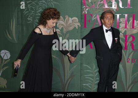 Sophia Loren and Valentino Garavani attend the Green Carpet Fashion Awards  during the Milan Spring/Summer 2020 Fashion Week on September 22, 2019 in  Milan, Italy. Photo by Marco Piovanotto/ABACAPRESS.COM Stock Photo 