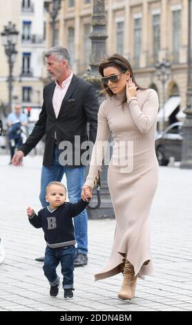 Eva Longoria and her son Santiago strolling on the place Vendome in Paris, France, on September 25, 2019. Photo by ABACAPRESS.COM Stock Photo